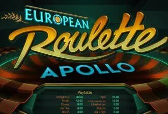 Apollo European Roulette game at Fish And Spins Casino